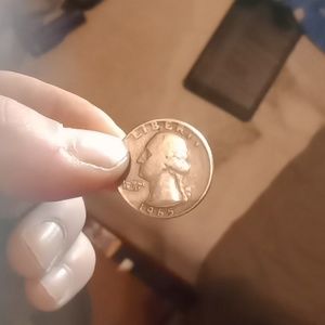 1965 quarter with letter an rim error. An no mint mark